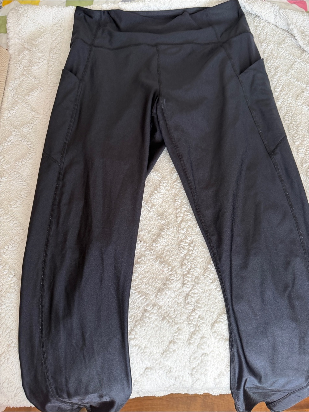 Fabletics black leggings see measurements
